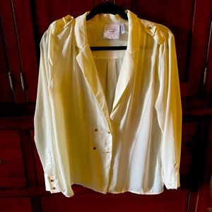 Cream blouse soft silky